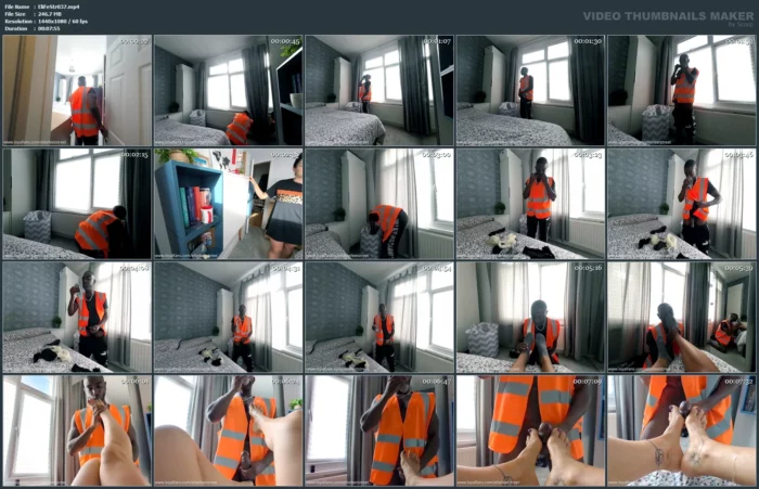 Efs Energy Consultant Caught Sniffing Stinky, Smelly Socks From Womans Dirty Laundry Basket - ELITEFEETSTREET - MP4