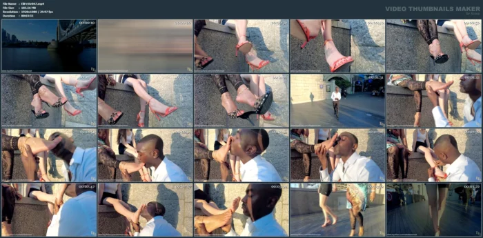 Feetbysherri & Delilah Toes Demand Public Foot Worship By Tower Bridge - ELITEFEETSTREET - MP4