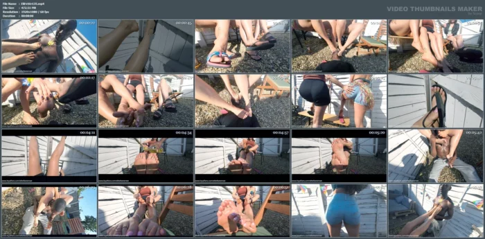 Spanish Foot Queens Unimpressed By Your Late Arrival To Bbq - Punishment Is To Be Expected! - ELITEFEETSTREET - MP4