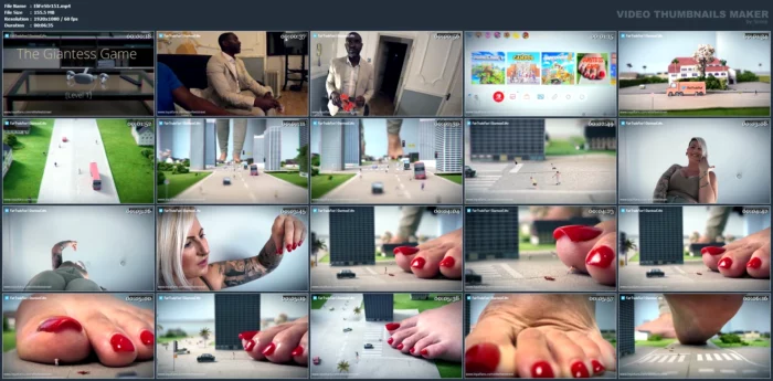 The Giantess Game - Level 1 Ft - Miss Fair Trade Feet - ELITEFEETSTREET - MP4