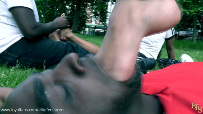 Worshipping Jays Feet In Public - ELITEFEETSTREET - MP4