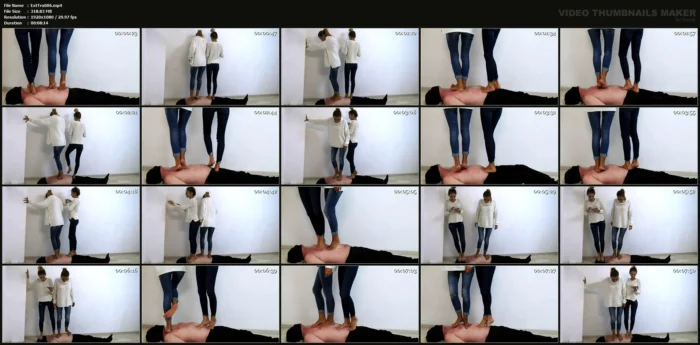 Candy And Her Friend - Trampling Tiptoe - EXTREMETRAMPLING - MP4