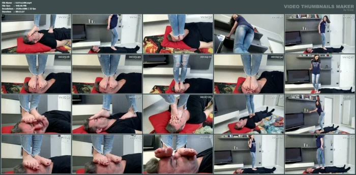 Your Place Is Under My Feet - Foot Domination Facetrampling - EXTREMETRAMPLING - MP4