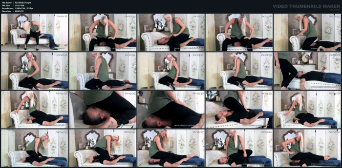 Blonde Facesitting Mistress Emma - Emma Shows Him What She Likes! - FACESITTINGGIRLS - MP4