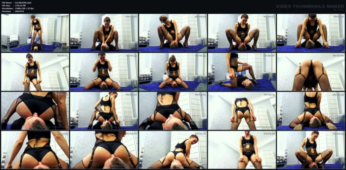 She Likes To Sit On His Face - Mistress Sabrina - FACESITTINGGIRLS - MP4