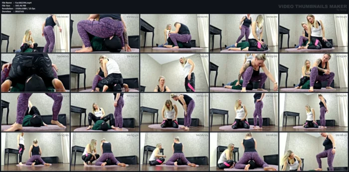 The Slave Is Running Out Of Breath! - Mistress Jane, Queen Hanna - FACESITTINGGIRLS - MP4
