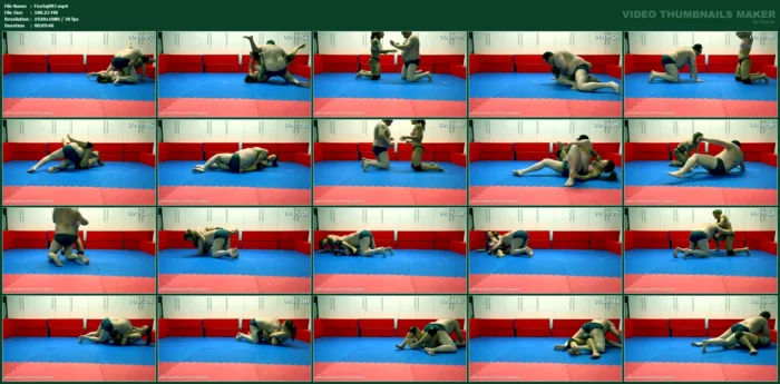 Competitive Wrestling A Big Guy In Düsseldorf - FOXXY SQUEEZE - MP4