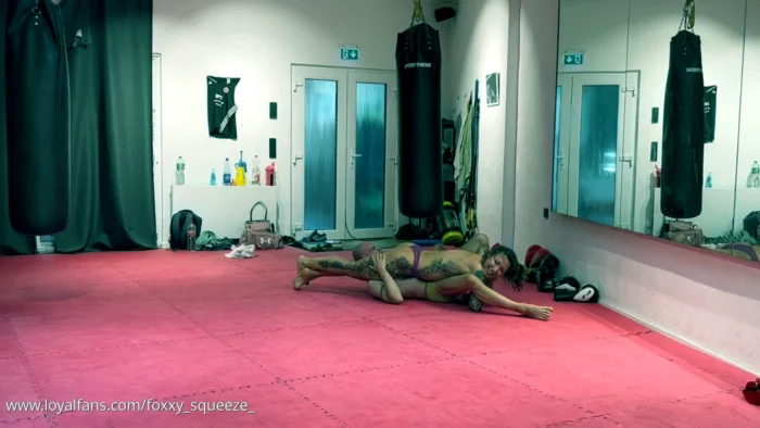 Foxxy Topless Wrestling Rematch Vs Mick - FOXXY SQUEEZE - MP4