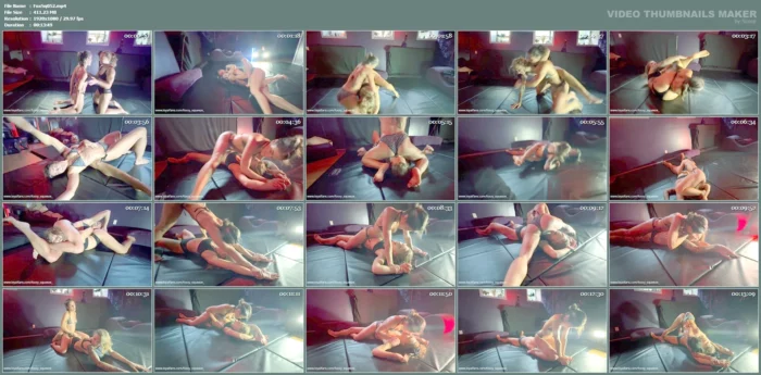 Foxxy Wrestling And Getting Dominated By Brigit Heart - FOXXY SQUEEZE - MP4