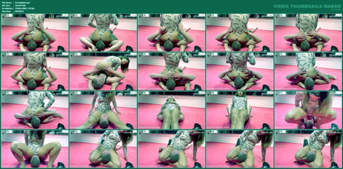 Foxxy's Facesitting And Breath Training In Leotard - FOXXY SQUEEZE - MP4