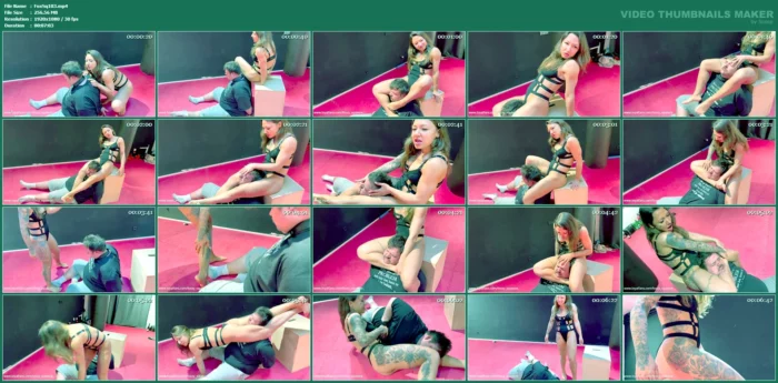 Scissors And Calves For Submissive Marco - FOXXY SQUEEZE - MP4