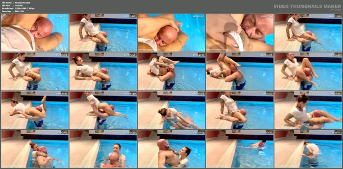 Scissors And Pussy Worship At The Pool - FOXXY SQUEEZE - MP4