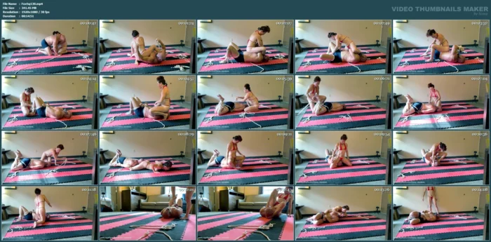 Veve Lane Bondage Wrestling Vs Scott - FOXXY SQUEEZE - MP4