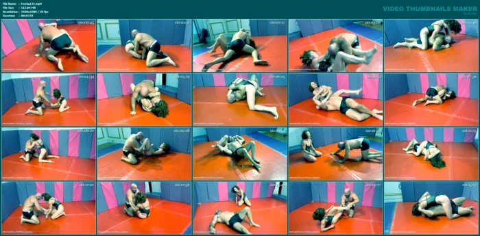 Veve Lane Competitive Bjj Match Vs Scott - FOXXY SQUEEZE - MP4