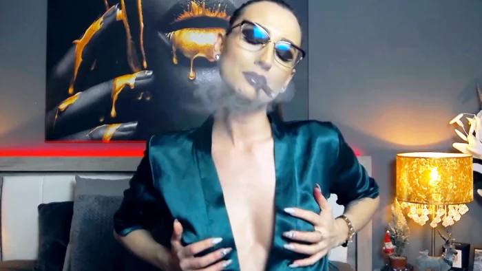 Smoking And Teasing A Large Cigar! - GABBIE MISS - MP4