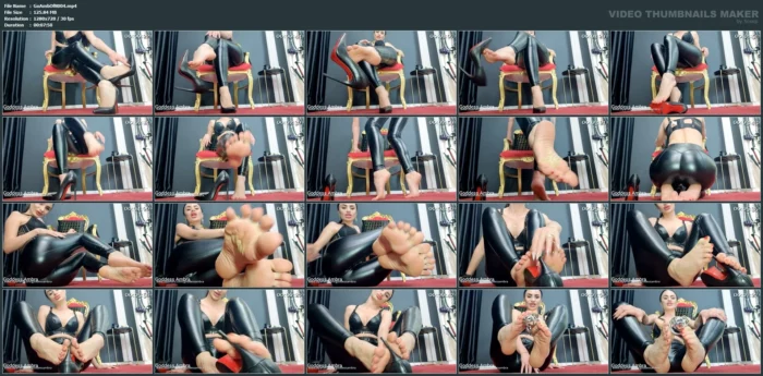 A Foot Puppys Place Is At My Feet - GODDESS AMBRA - MP4