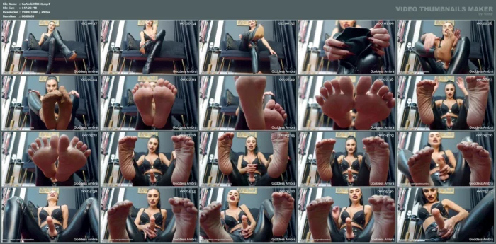 Do You Want To Feel The Taste & Smell Of My Feet? - GODDESS AMBRA - MP4