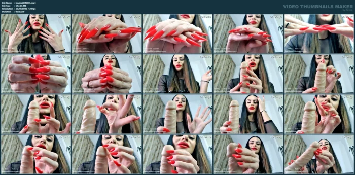 Feel The Dangerous Touch Of My Sharp Nails Over Your Intimate Parts! - GODDESS AMBRA - MP4