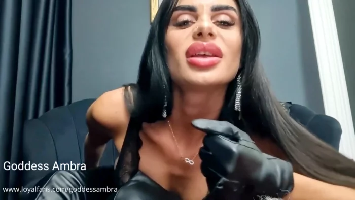 Follow My Guiding Instructions & Empty Dry Those Useless Pair Of Balls! - GODDESS AMBRA - MP4