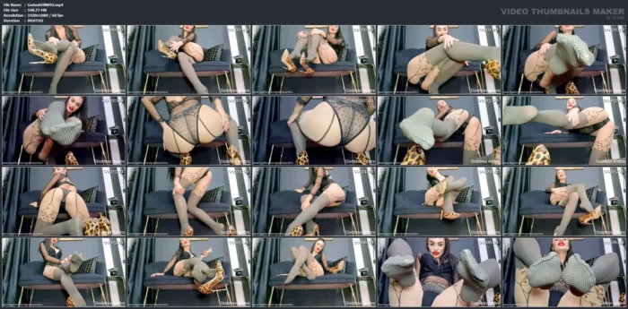 Its Such A Delight To Torment You With My Pantyhose Clad Legs - GODDESS AMBRA - MP4