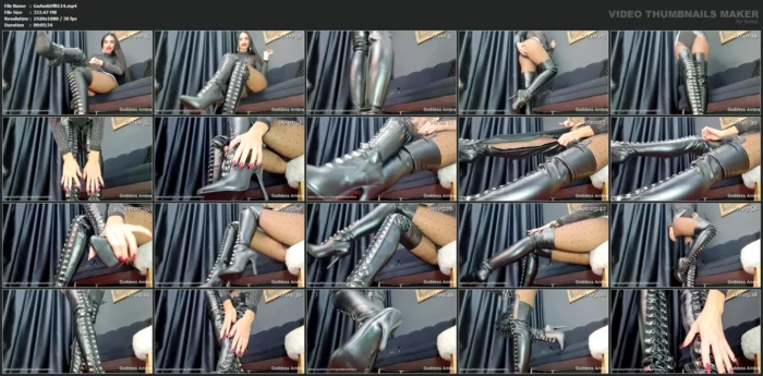 Kneel Slave, Hands Behind Your Back, Tongue Out & Drool While Watching This Teasing Video - GODDESS AMBRA - MP4