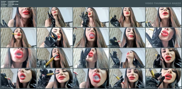Smoking Seductress - GODDESS AMBRA - MP4