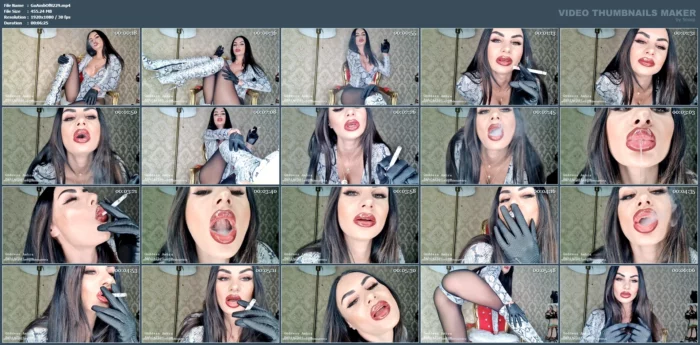 Using You As My Living Human Ashtray - GODDESS AMBRA - MP4