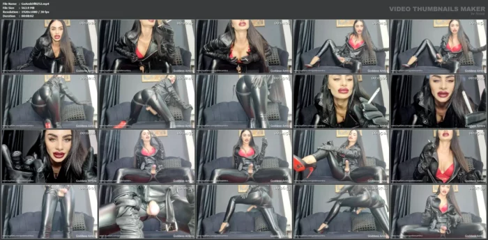 You Are A Leather Slut - GODDESS AMBRA - MP4