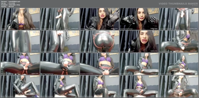 You Must Worship Not Only My Leather Clothing Items But Also My Delicious Strapon! - GODDESS AMBRA - MP4