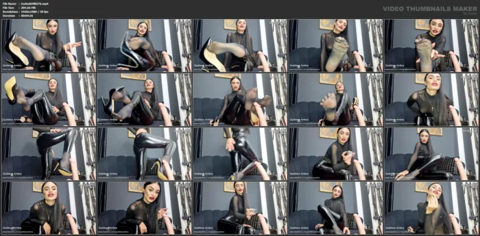 Your Obsession For Nylon Feet - GODDESS AMBRA - MP4