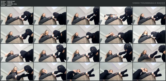 I Made My Slave Sniff My Armpits And Sweaty Black Socks - GODDESS MERVE - MP4