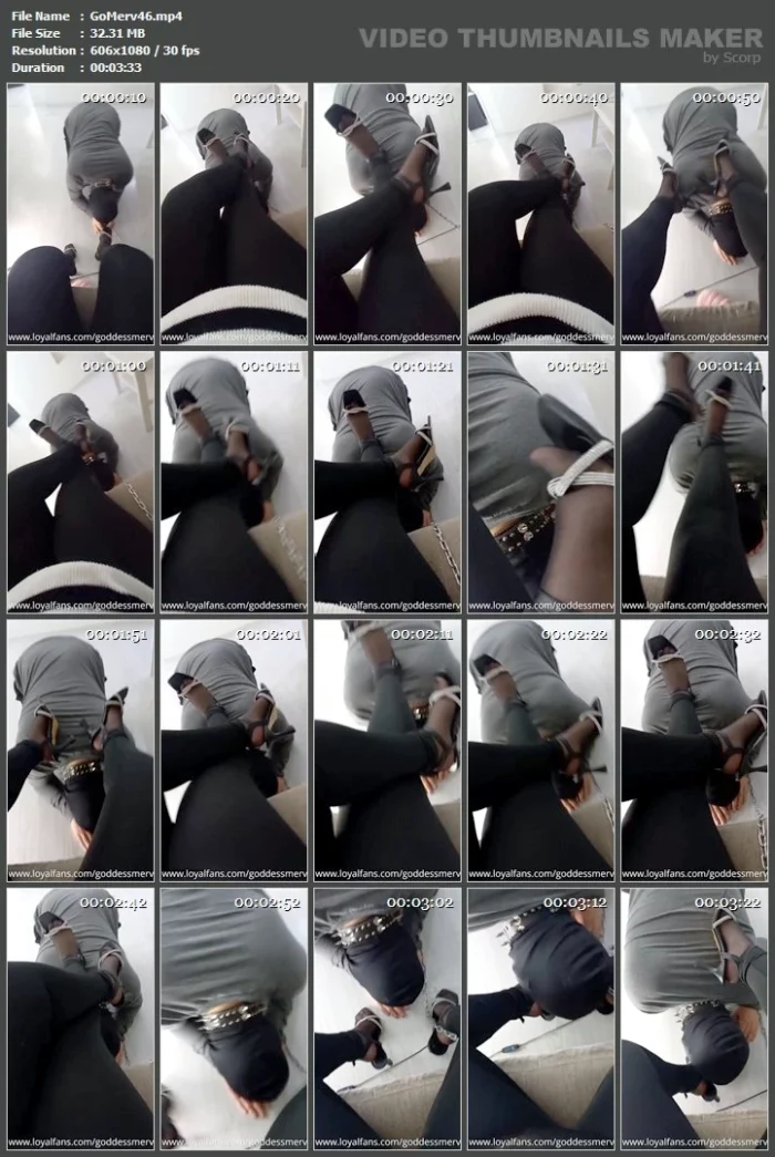 My Human Furniture Slave, Getting Hynposes By My Voice And My Beautiful Feet - GODDESS MERVE - MP4