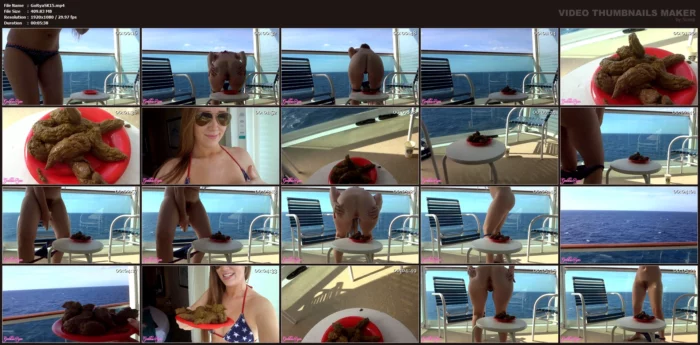 Cruise Balcony Reverse Epic Shit - GODDESS RYAN SCAT - MP4
