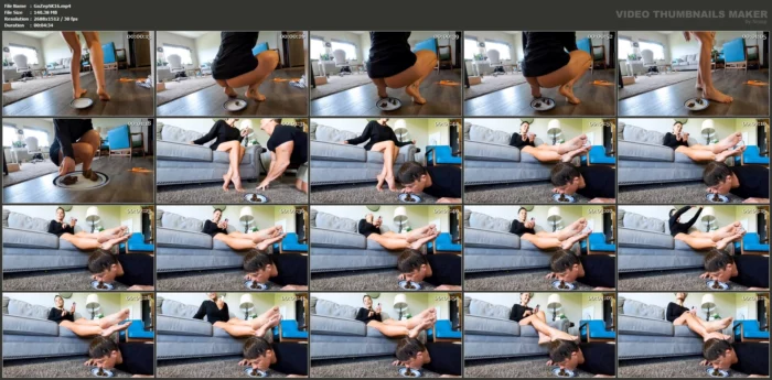 Shit Sniffing Cuck - GODDESS ZEPHY SCAT - MP4