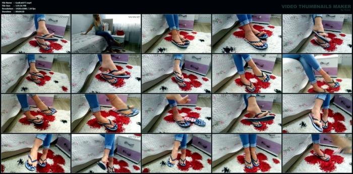 Lina Sandals Fetish - GODDESS LINA - MP4