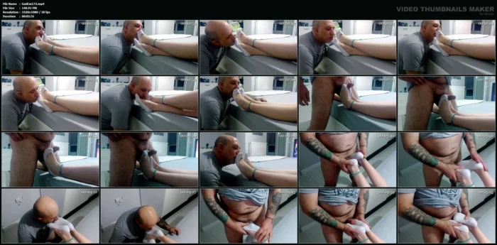 White Ped Sock Worship - GODDESS LINA - MP4