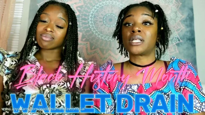 Black History Month Wallet Drain - GODDESS MIMI FEET - MP4