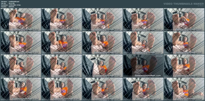 Caged Beta Humiliation Video - GODDESS MIMI FEET - MP4