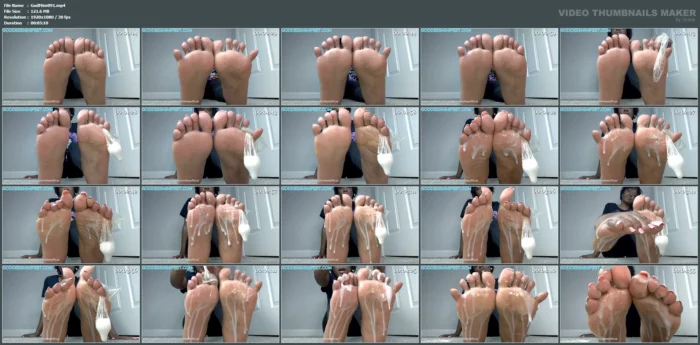 Eat My Boyfriends Bbc Cum Off My Feet! - GODDESS MIMI FEET - MP4