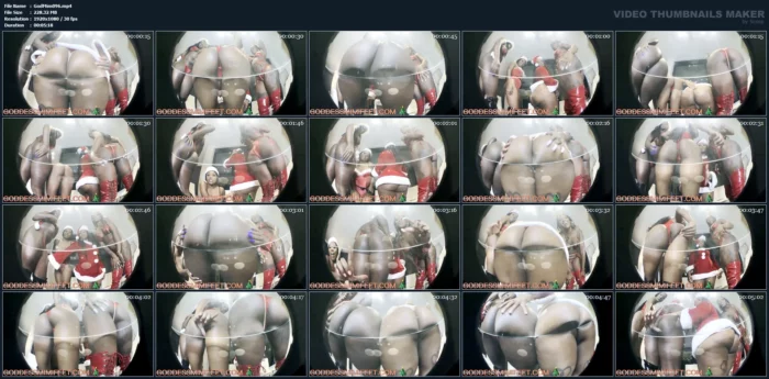 Ebony Ass Worship Humiliation Video (Christmas Edition POV) - GODDESS MIMI FEET - MP4