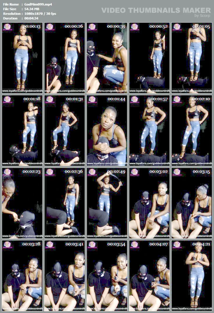 Ebony Domme Tutorial - Ways To Punish Your White Beta! - GODDESS MIMI FEET - MP4
