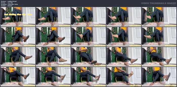 Foot Shaking Shoe Play Tease - GODDESS MIMI FEET - MP4