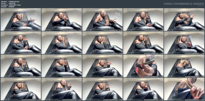 Human Ashtray Humiliation - GODDESS MIMI FEET - MP4