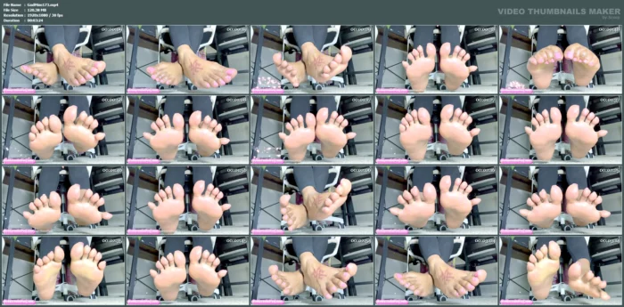 Humiliating Pink Toes - GODDESS MIMI FEET - MP4
