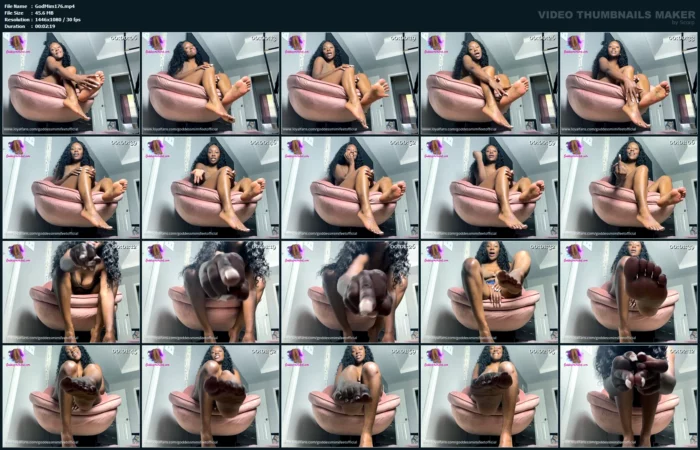 Humiliation Foot Tease Video - GODDESS MIMI FEET - MP4