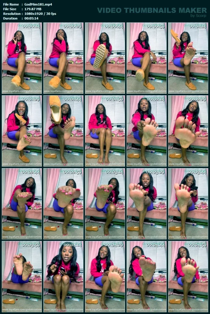 Humiliation Video (Feet) - GODDESS MIMI FEET - MP4