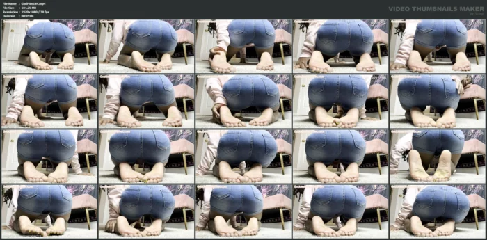 Jean Shorts, Booty, And Soles JOI - GODDESS MIMI FEET - MP4