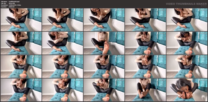 Self Foot Worship - GODDESS MIMI FEET - MP4