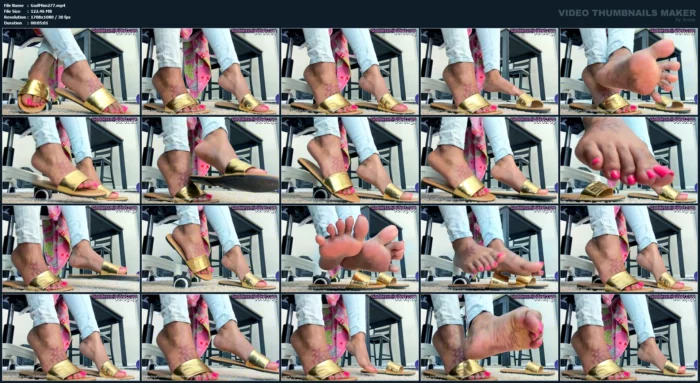 Shoe Play Under My Desk - GODDESS MIMI FEET - MP4
