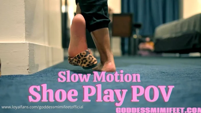 Slow Motion Shoe Play POV - GODDESS MIMI FEET - MP4
